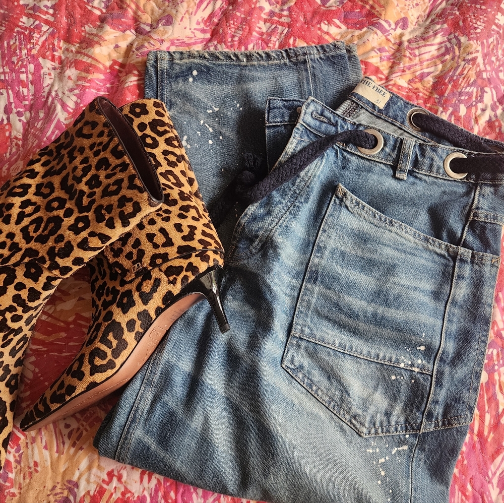 FREE PEOPLE MOXIE BARREL JEAN - 31